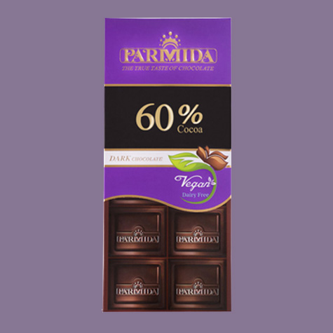 شکلات تخته ای تلخ 60درصد پارمیدا